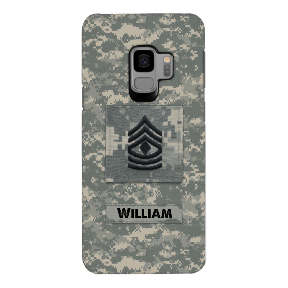 Personalized U.S Army Camo Phone Case Printed 22MAR-HC21