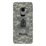 Personalized U.S Army Camo Phone Case Printed 22MAR-HC21