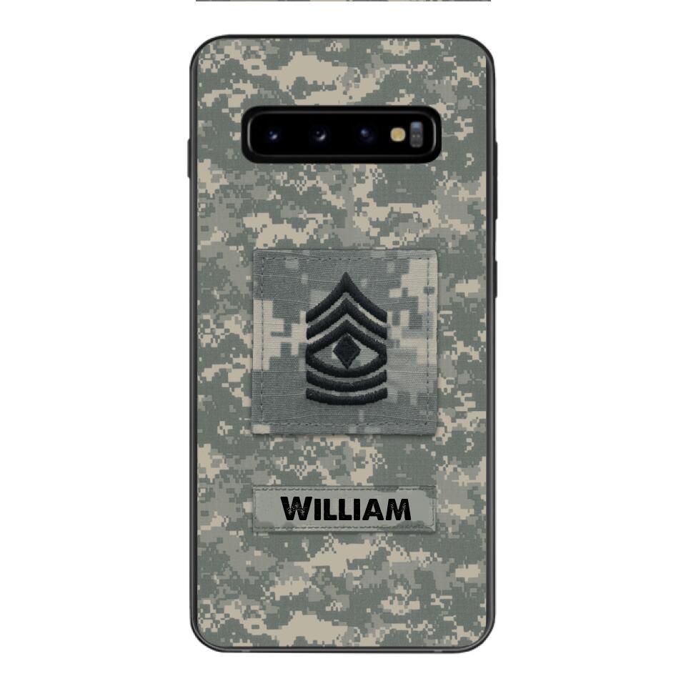 Personalized U.S Army Camo Phone Case Printed 22MAR-HC21