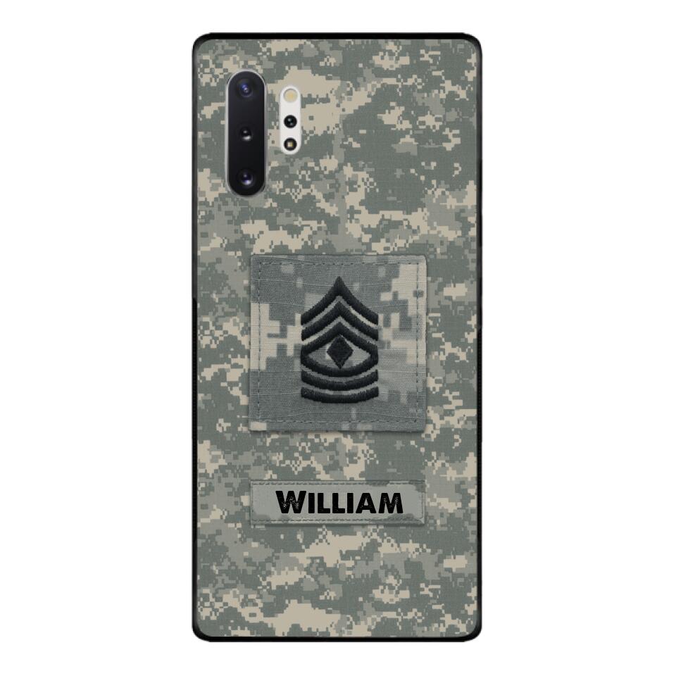Personalized U.S Army Camo Phone Case Printed 22MAR-HC21