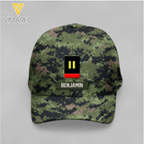 Personalized Mexico Rank Soldier Camo Peaked Cap Printed M3Q