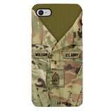 Personalized U.S Army Camo Phone Case Printed 22MAR-HQ21