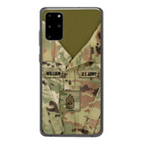 Personalized U.S Army Camo Phone Case Printed 22MAR-HQ21