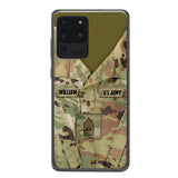 Personalized U.S Army Camo Phone Case Printed 22MAR-HQ21