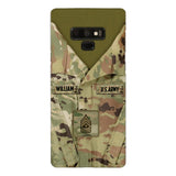 Personalized U.S Army Camo Phone Case Printed 22MAR-HQ21