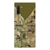 Personalized U.S Army Camo Phone Case Printed 22MAR-HQ21