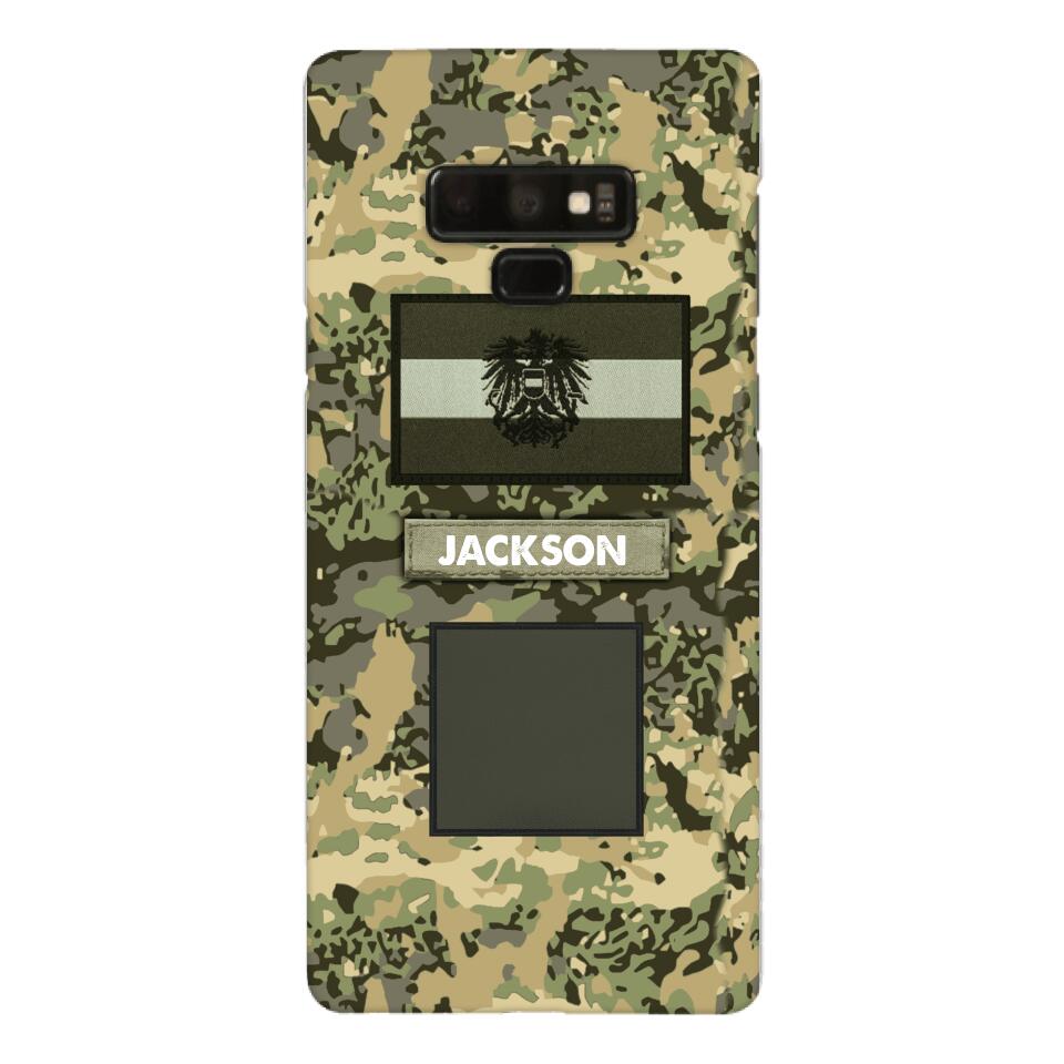 PERSONALIZED AUSTRIA ARMY VETERAN CAMO PHONECASE MTTQ2303