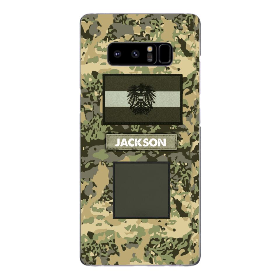 PERSONALIZED AUSTRIA ARMY VETERAN CAMO PHONECASE MTTQ2303