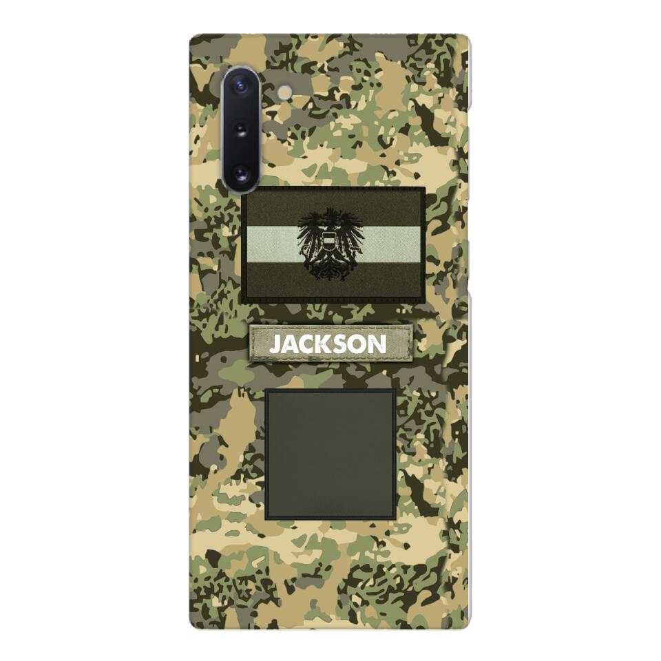 PERSONALIZED AUSTRIA ARMY VETERAN CAMO PHONECASE MTTQ2303