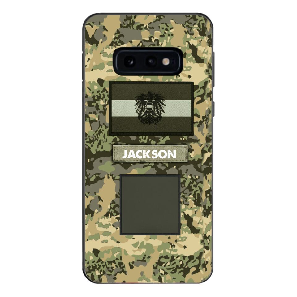 PERSONALIZED AUSTRIA ARMY VETERAN CAMO PHONECASE MTTQ2303
