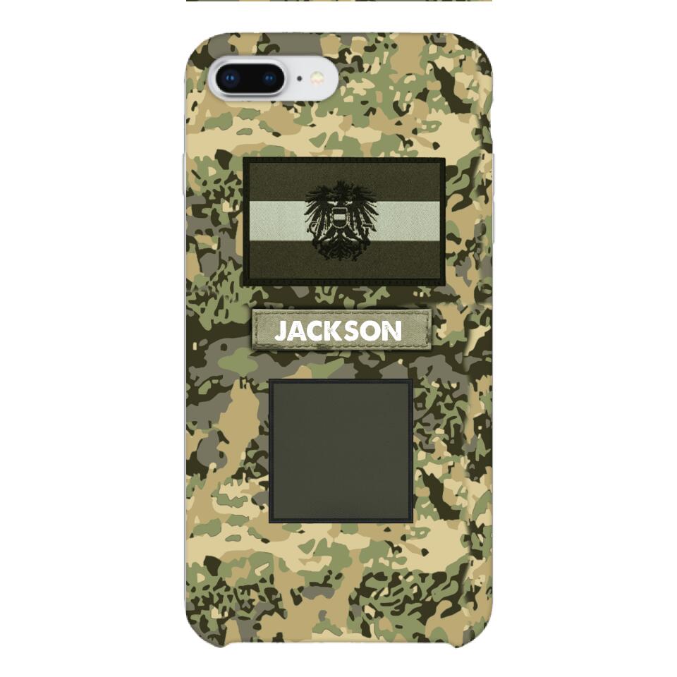 PERSONALIZED AUSTRIA ARMY VETERAN CAMO PHONECASE MTTQ2303