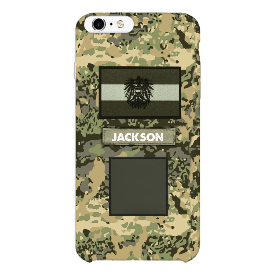 PERSONALIZED AUSTRIA ARMY VETERAN CAMO PHONECASE MTTQ2303