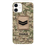 Personalized British Army Camo Phone Case Printed 22MAR-HC23