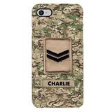 Personalized British Army Camo Phone Case Printed 22MAR-HC23