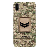 Personalized British Army Camo Phone Case Printed 22MAR-HC23