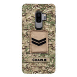 Personalized British Army Camo Phone Case Printed 22MAR-HC23