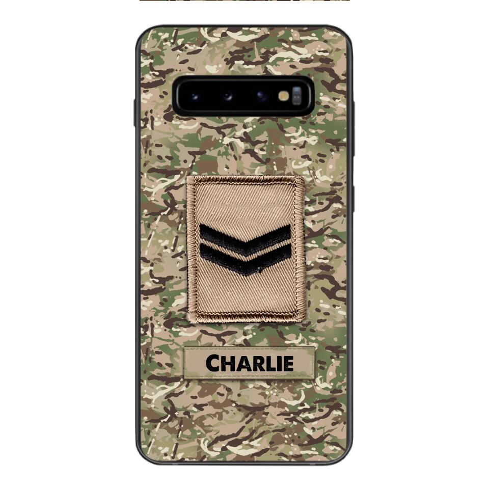 Personalized British Army Camo Phone Case Printed 22MAR-HC23