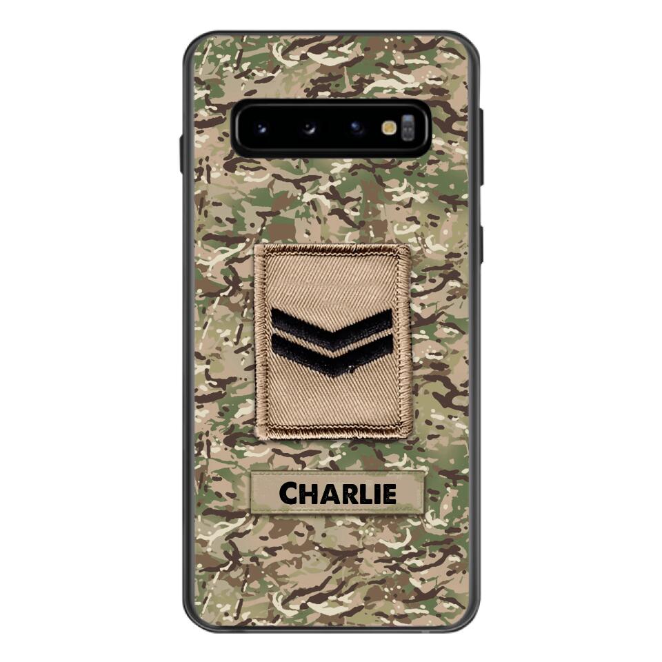 Personalized British Army Camo Phone Case Printed 22MAR-HC23