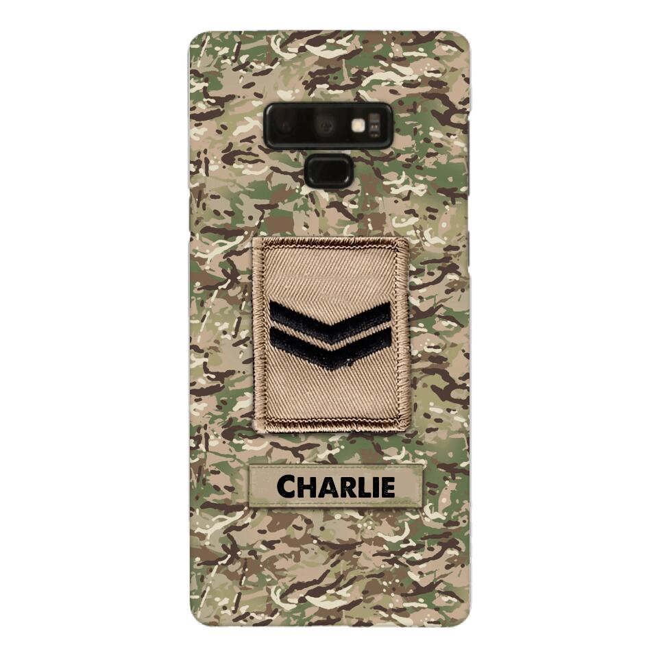 Personalized British Army Camo Phone Case Printed 22MAR-HC23