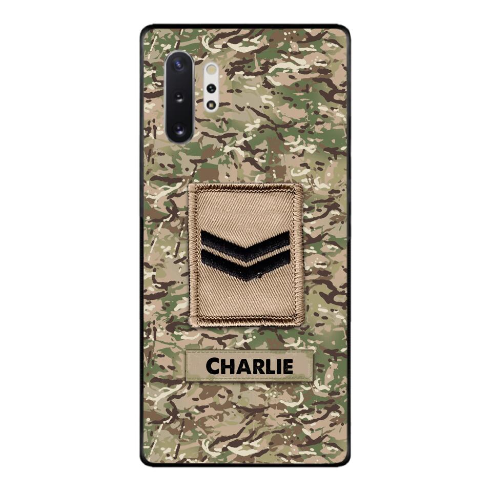 Personalized British Army Camo Phone Case Printed 22MAR-HC23