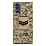 Personalized British Army Camo Phone Case Printed 22MAR-HC23