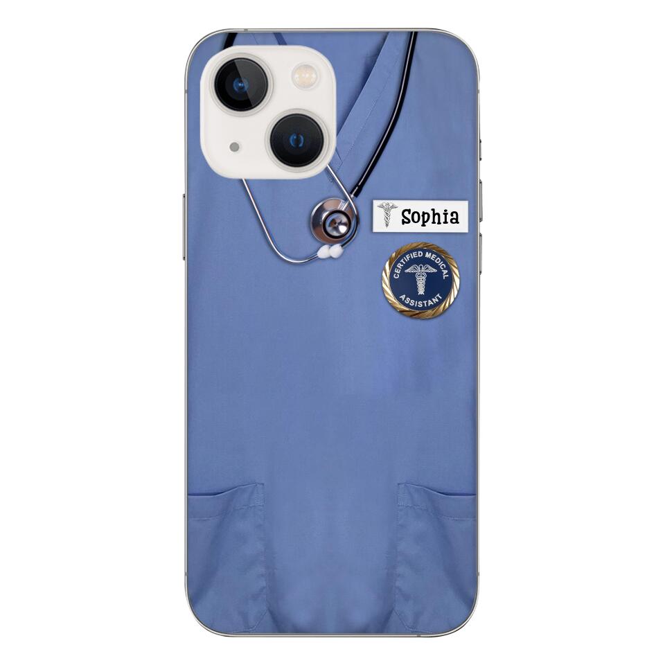 Personalized Nurse Phone Case Printed 22MAR-MQ23