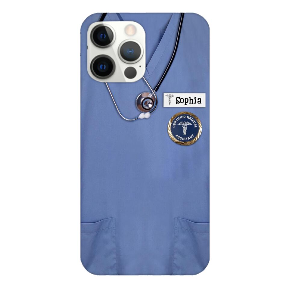 Personalized Nurse Phone Case Printed 22MAR-MQ23
