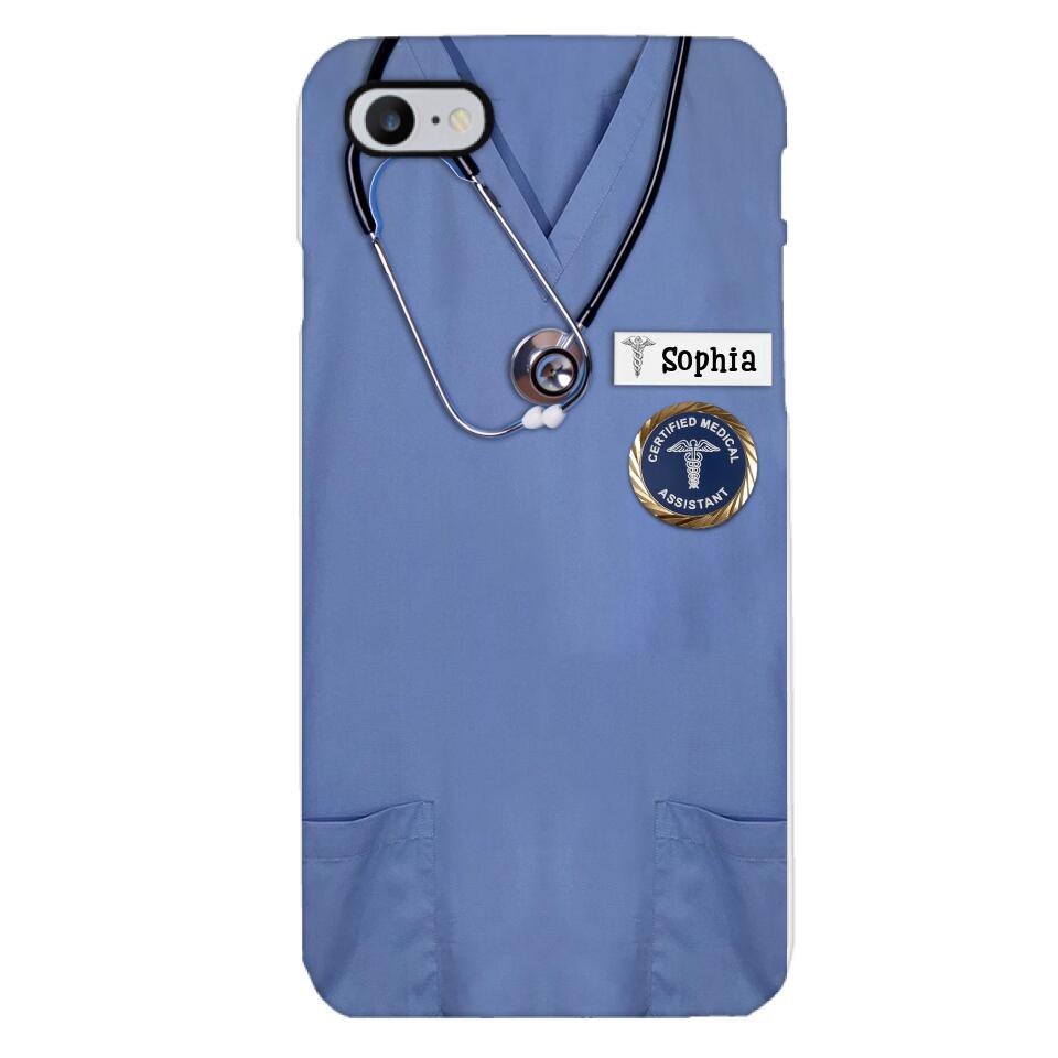 Personalized Nurse Phone Case Printed 22MAR-MQ23