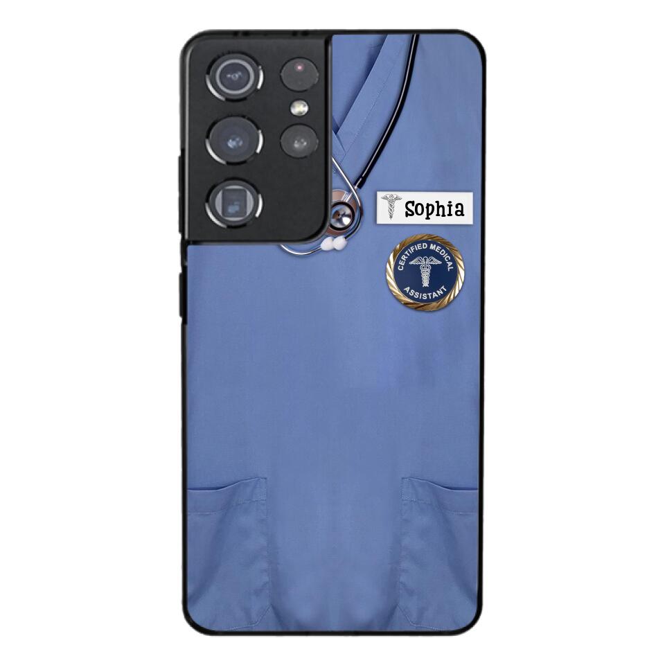 Personalized Nurse Phone Case Printed 22MAR-MQ23