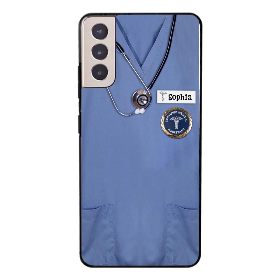 Personalized Nurse Phone Case Printed 22MAR-MQ23