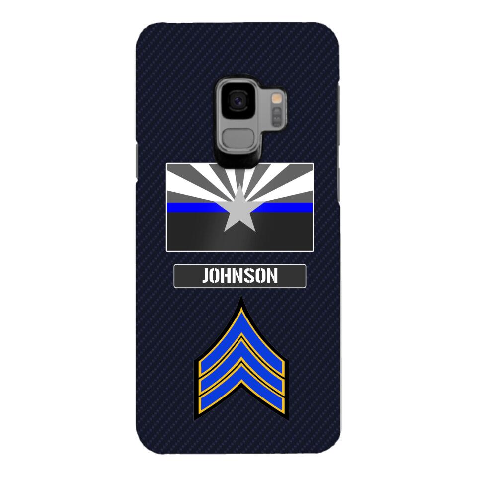 Personalized Arizona Thin Blue Line Phone Case Printed 22MAR-DT23