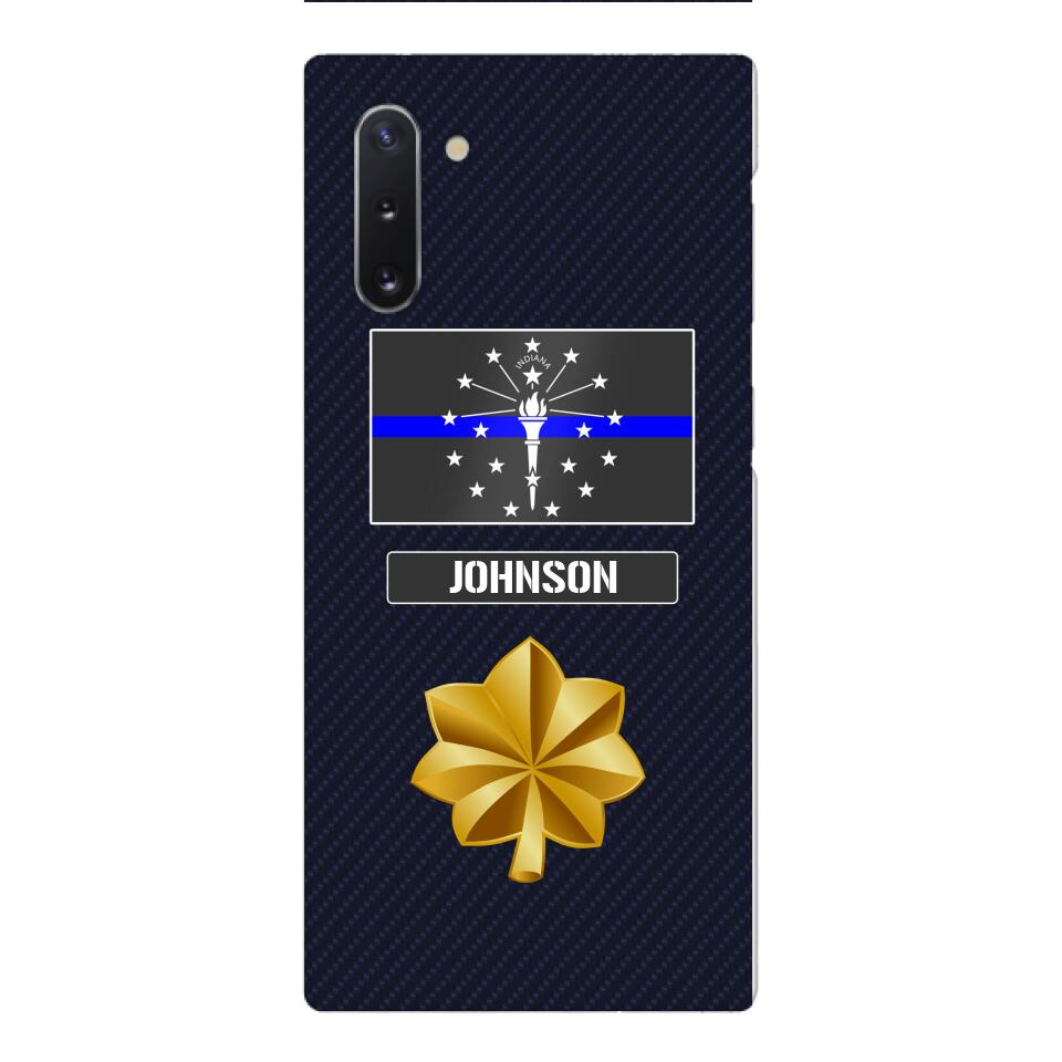 Personalized Indiana Thin Blue Line Phone Case Printed 22MAR-DT23