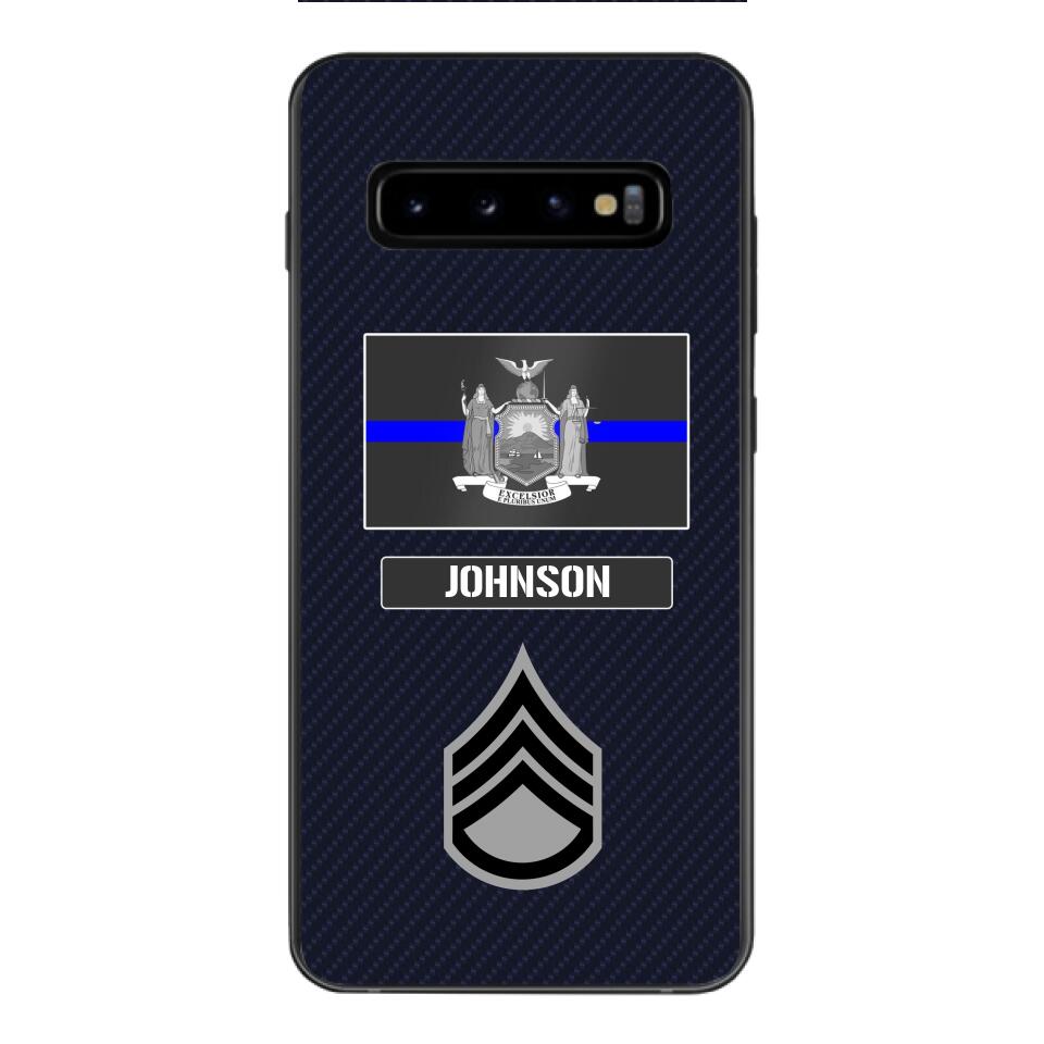 Personalized New York Thin Blue Line Phone Case Printed 22MAR-DT23