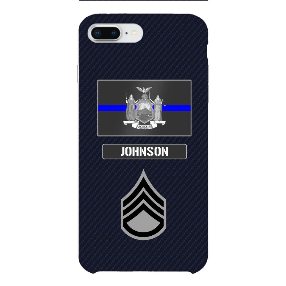 Personalized New York Thin Blue Line Phone Case Printed 22MAR-DT23
