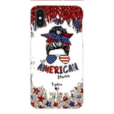 PERSONALIZED AMERICAN MAMA KID NAME PHONECASE T3Q