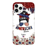 PERSONALIZED AMERICAN MAMA KID NAME PHONECASE T3Q