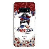 PERSONALIZED AMERICAN MAMA KID NAME PHONECASE T3Q