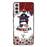 PERSONALIZED AMERICAN MAMA KID NAME PHONECASE T3Q