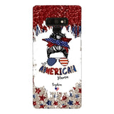 PERSONALIZED AMERICAN MAMA KID NAME PHONECASE T3Q