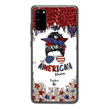 PERSONALIZED AMERICAN MAMA KID NAME PHONECASE T3Q