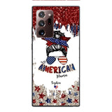 PERSONALIZED AMERICAN MAMA KID NAME PHONECASE T3Q