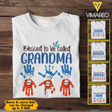Personalized Blessed To be Called Grandma Tshirt Printed 22MAR-LN23