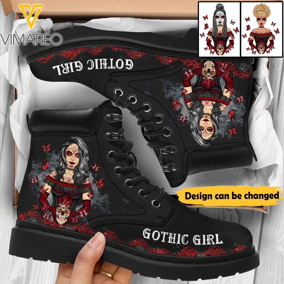 PERSONALIZED GOTHIC GIRL ALL-SEASON BOOTS QTHC2303
