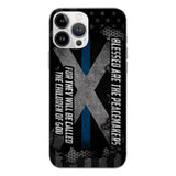 PERSONALIZED BLESSED ARE THE PEACE MAKERS UNITED STATES PHONCASE QTVQ2303