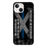 PERSONALIZED BLESSED ARE THE PEACE MAKERS UNITED STATES PHONCASE QTVQ2303