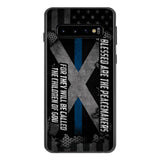 PERSONALIZED BLESSED ARE THE PEACE MAKERS UNITED STATES PHONCASE QTVQ2303