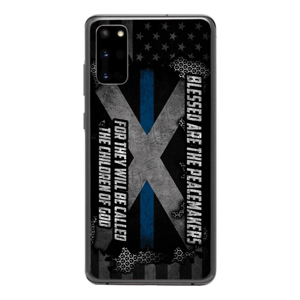 PERSONALIZED BLESSED ARE THE PEACE MAKERS UNITED STATES PHONCASE QTVQ2303