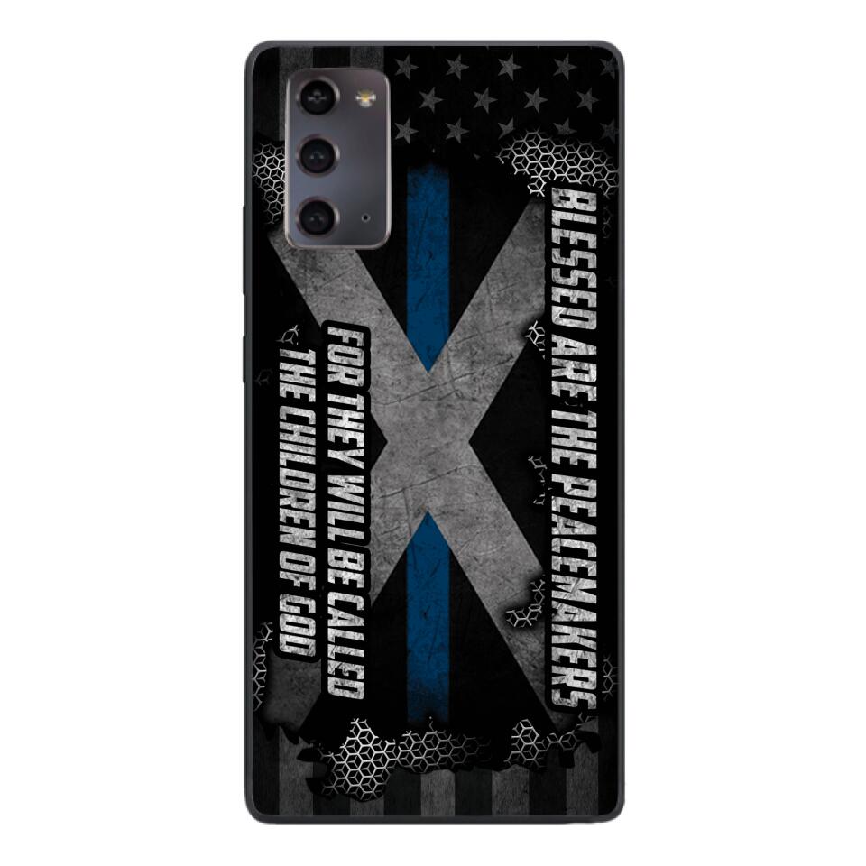 PERSONALIZED BLESSED ARE THE PEACE MAKERS UNITED STATES PHONCASE QTVQ2303