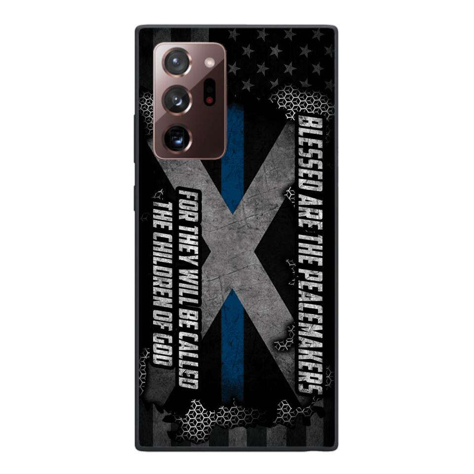 PERSONALIZED BLESSED ARE THE PEACE MAKERS UNITED STATES PHONCASE QTVQ2303