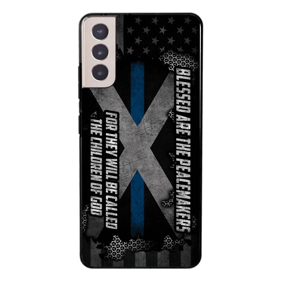 PERSONALIZED BLESSED ARE THE PEACE MAKERS UNITED STATES PHONCASE QTVQ2303